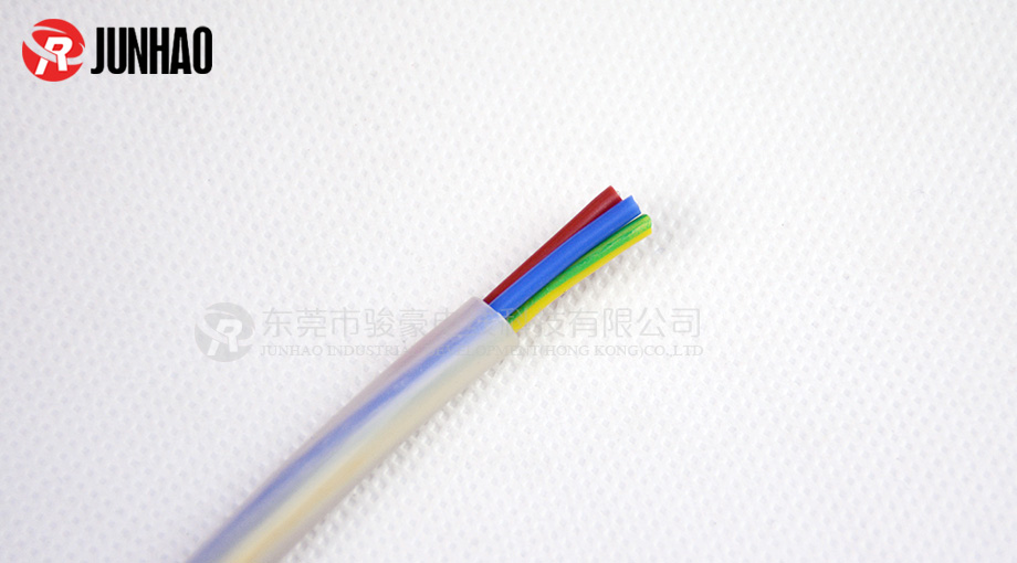 1-211022114502J7 3芯0.75平方透明耐高温硅胶线三芯硅胶电源线产品图